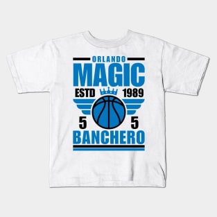 Orlando Magic Banchero 5 Basketball Retro Kids T-Shirt